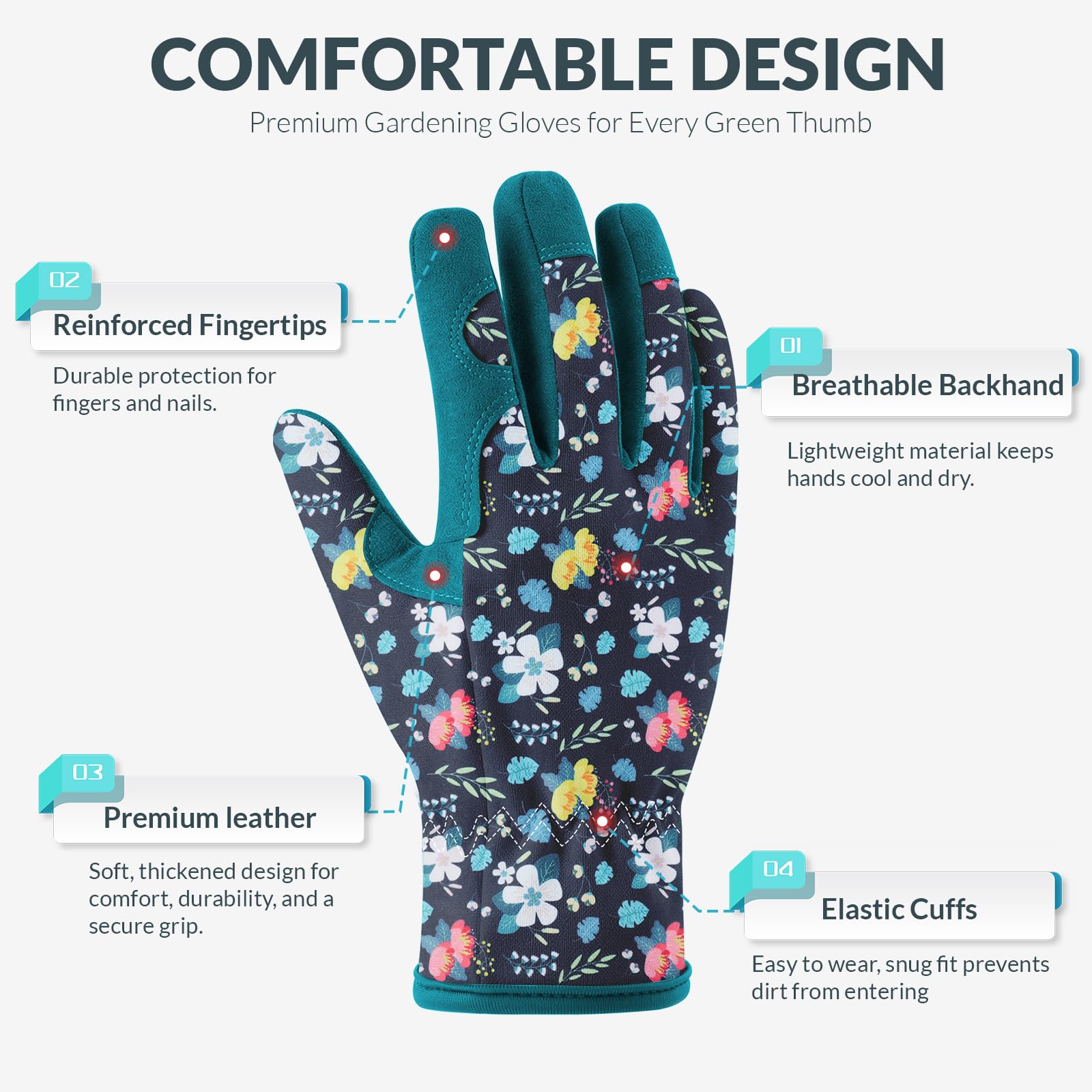 Breathable back of Baidast gloves keeping hands cool.