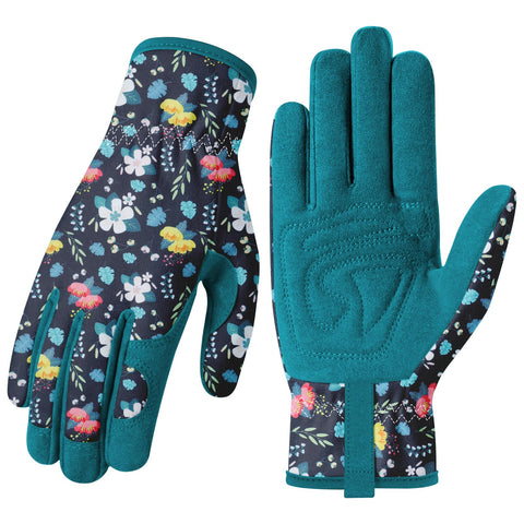 Baidast Gardening Gloves for Women close-up grip shows wear-resistant stitching for durability.