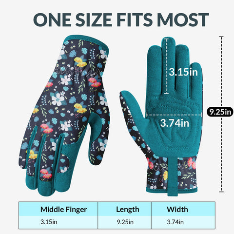 Elastic wrist prevents dirt entry while Baidast gardening gloves.