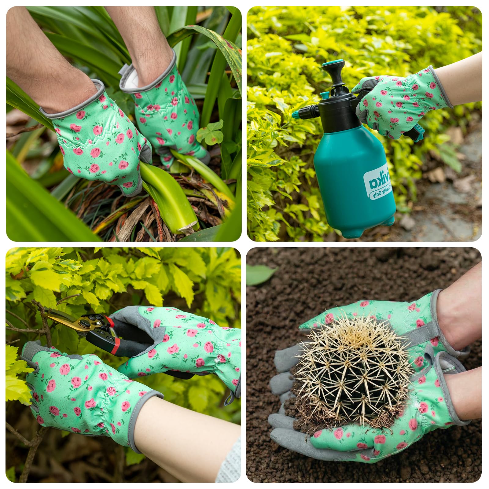 Baidast versatile garden gloves suitable for planting, weeding, mowing, and pruning