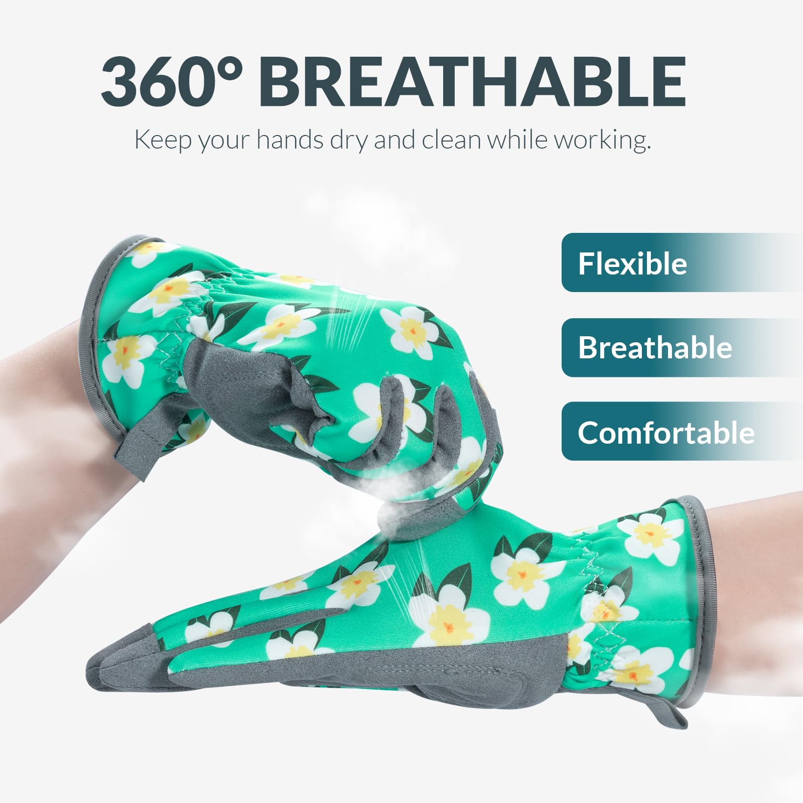 Baidast thorn-proof gloves protect hands while pruning thorny stems.