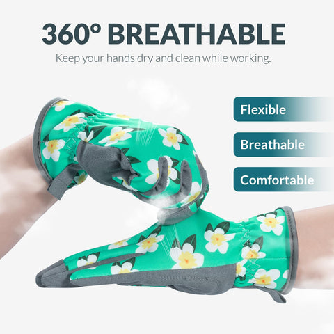 Baidast thorn-proof gloves protect hands while pruning thorny stems.