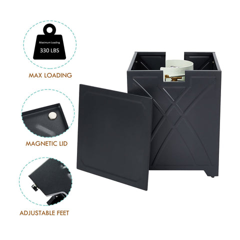Baide Home portable table with adjustable feet adapts to uneven outdoor surfaces