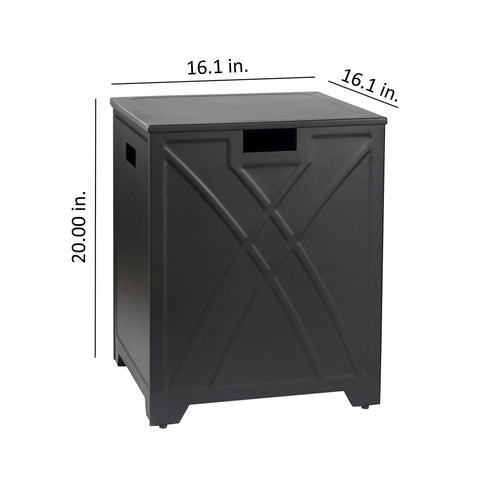 BAIDE HOME dimensions 16.1 in L x 16.1 in W x 20 in H fit 20 lb tanks.