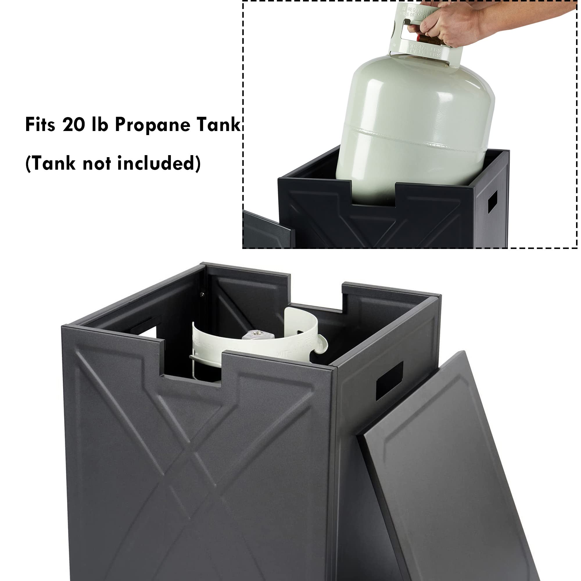 BAIDE HOME weather-resistant propane tank cover stays sleek in sun and rain.