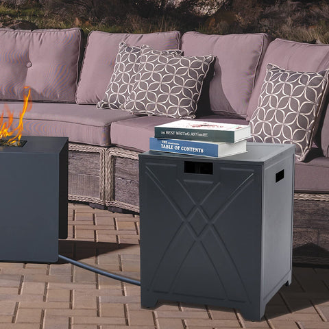 Baide Home weather resistant steel cover protects your tank during weather