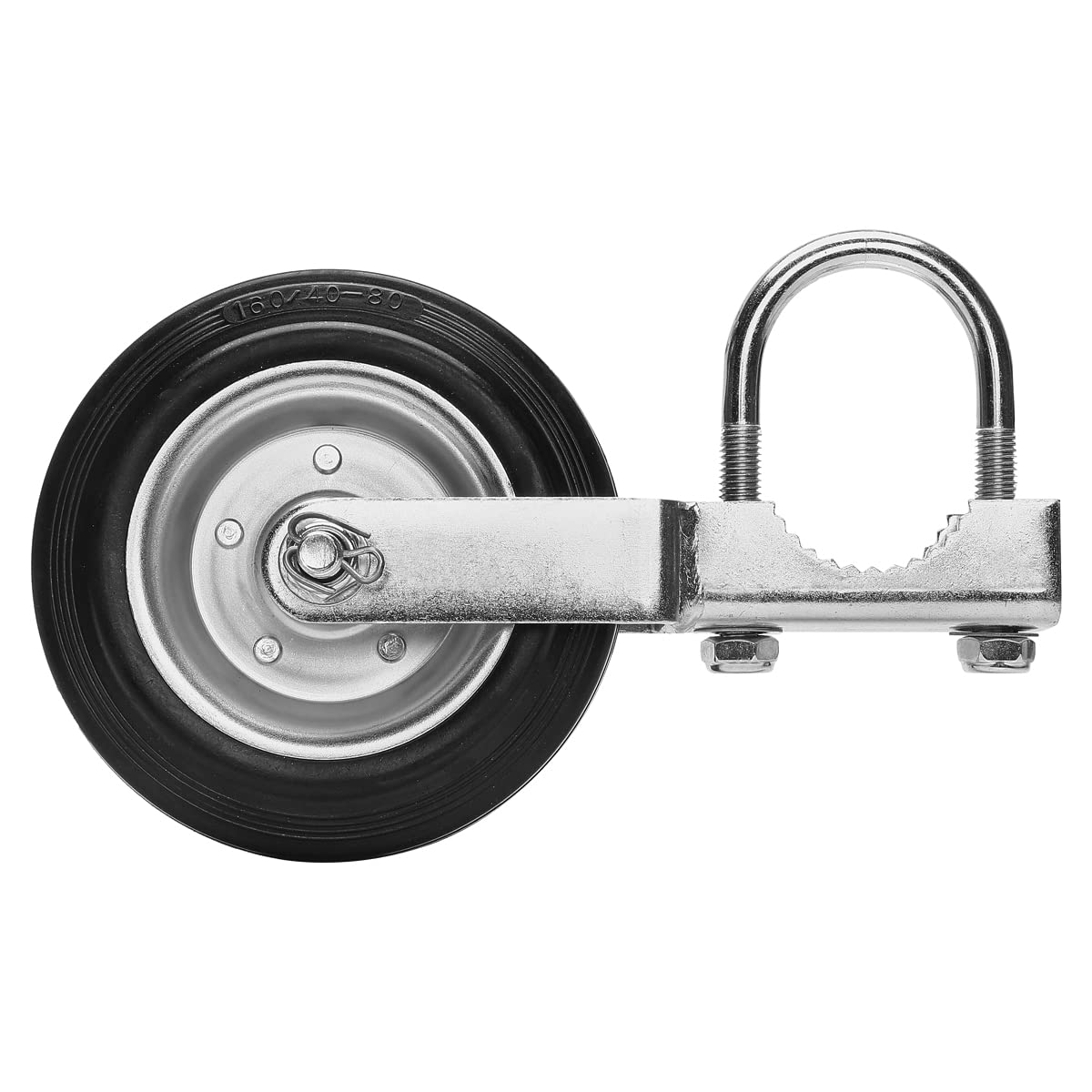 Bailoo gate wheel frame attachment shows adjustable U-bolts for fit range