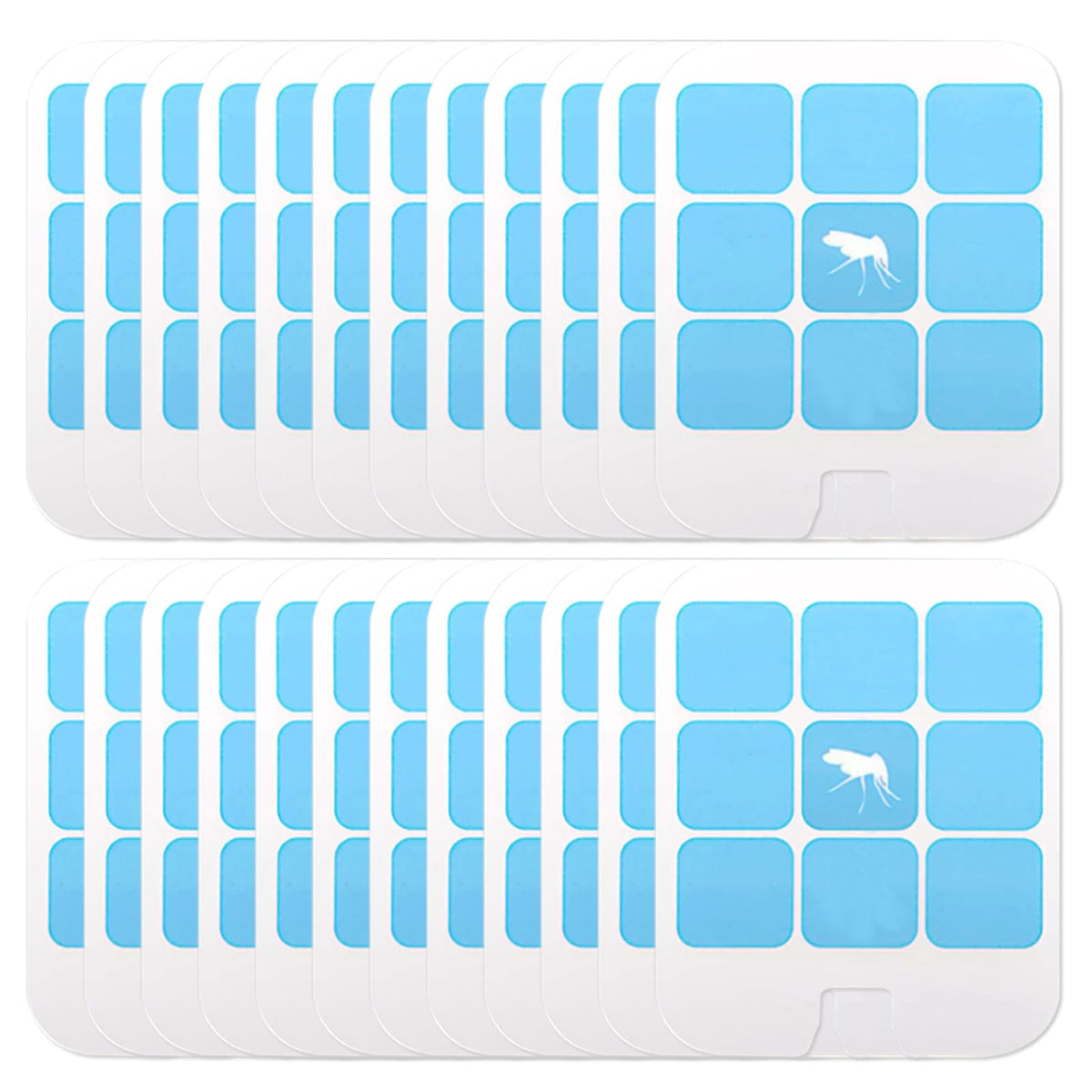 BAIMNOCM 16-pack glue cards for home fly trap, non-toxic and odorless.