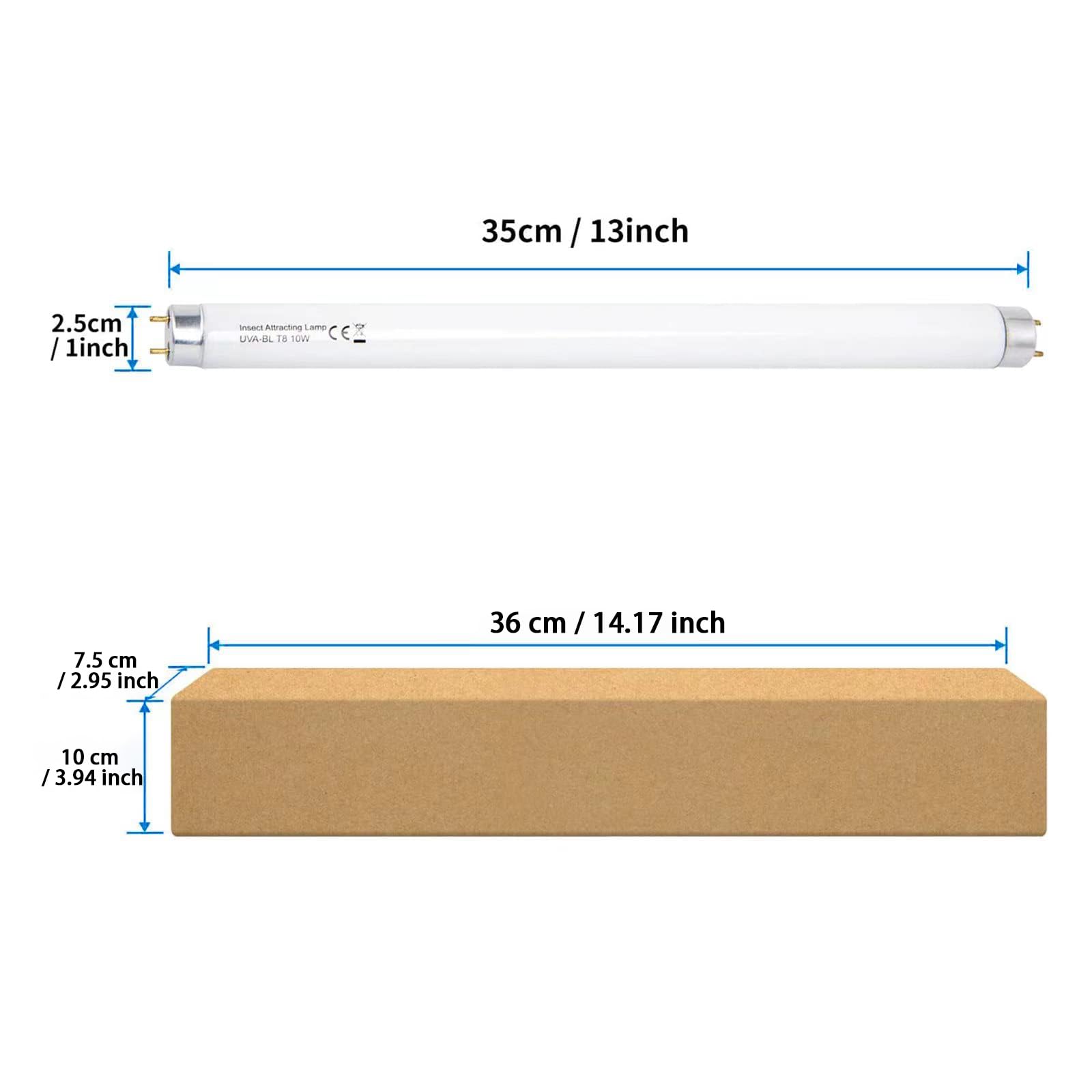 BAIMNOCM F10T8 365nm six-pack; ready replacement to maintain zap power.