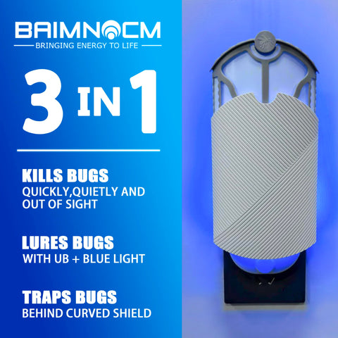 BAIMNOCM Quiet operation keeps bedrooms peaceful while trapping pests.