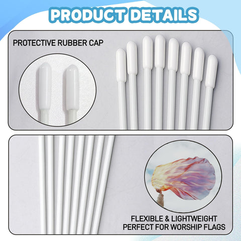 Baisdan bendable flag rod enables fluid movements without breaking during worship
