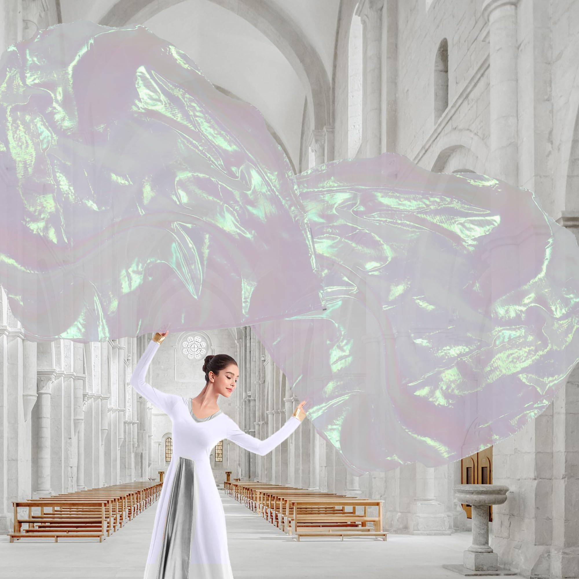Baisdan flags flow evenly, enhancing visual impact in performances