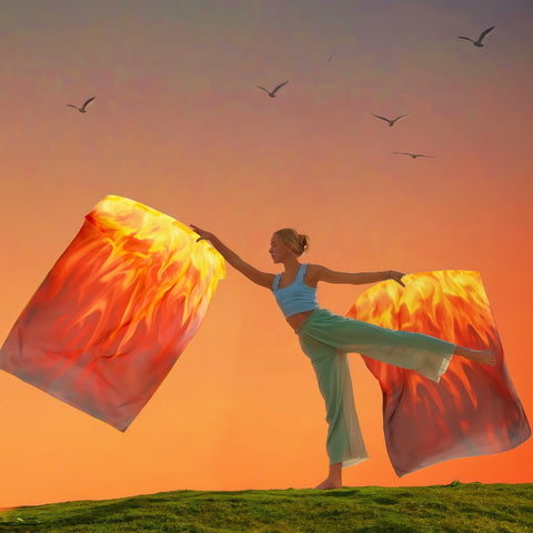 Baisdan lightweight flag set suitable for indoor and outdoor worship