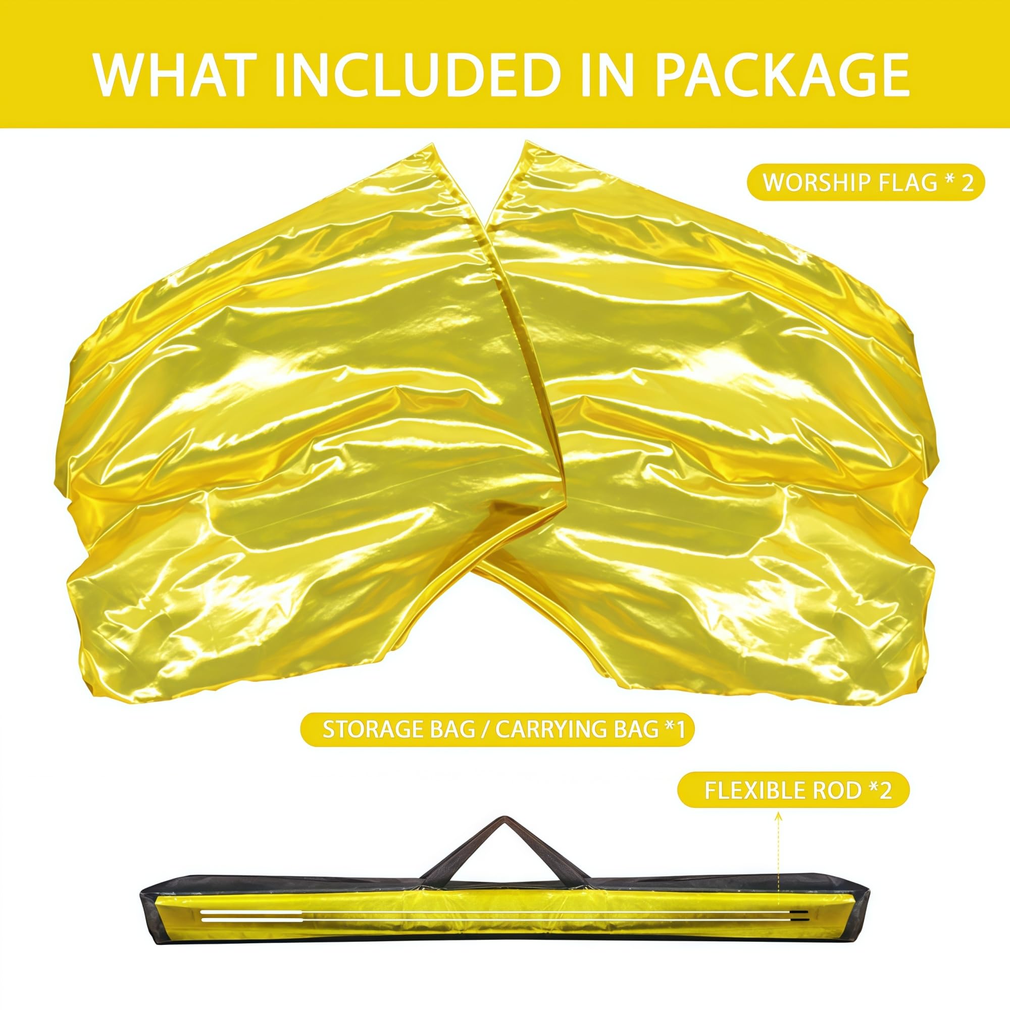Baisdan portable carry bag keeps flags organized between sets