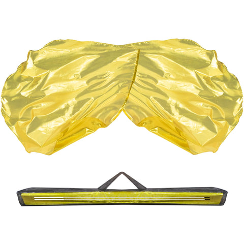 Baisdan worship flags 54x54 gold set for dynamic praise dance