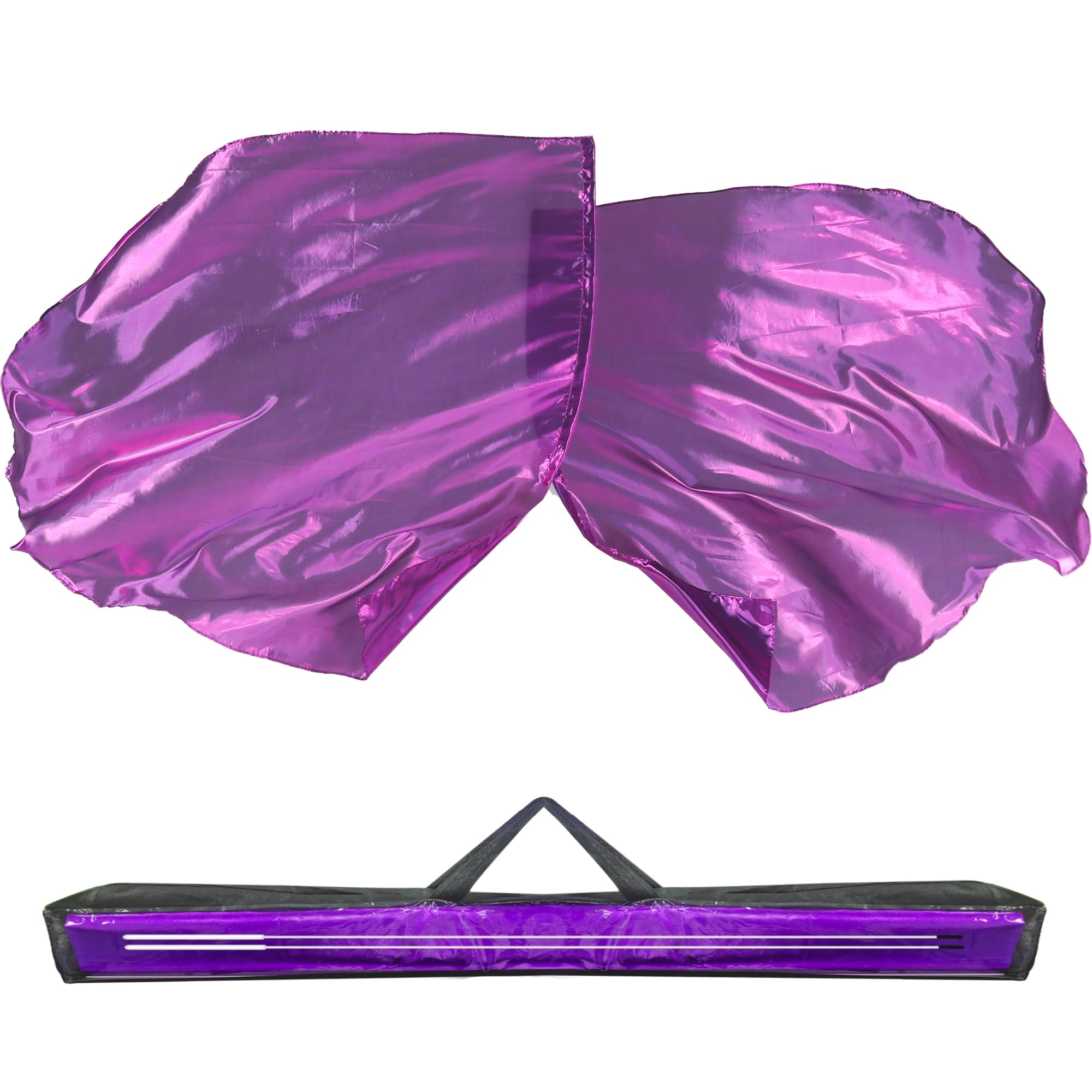 Baisdan worship flags 54x54 purple set for worship dance performances