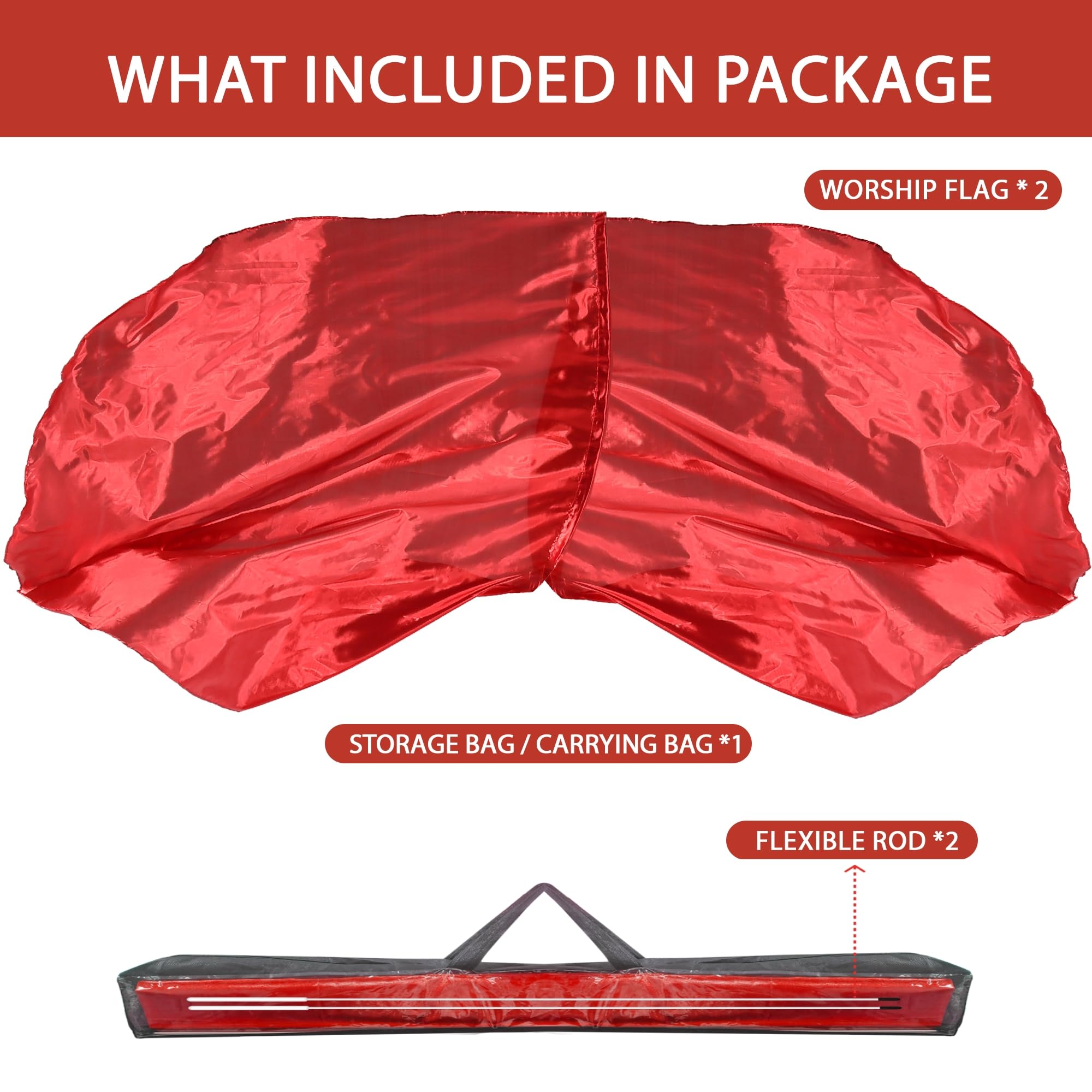 Baisdan carrying bag keeps flags protected and organized
