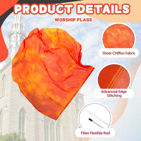 Flexible rods enable smooth, controlled movements for flag choreography.