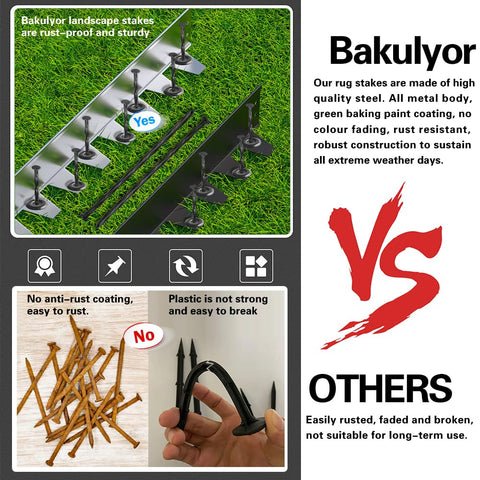 Bakulyor 16-piece stake bundle ready for outdoor setups.