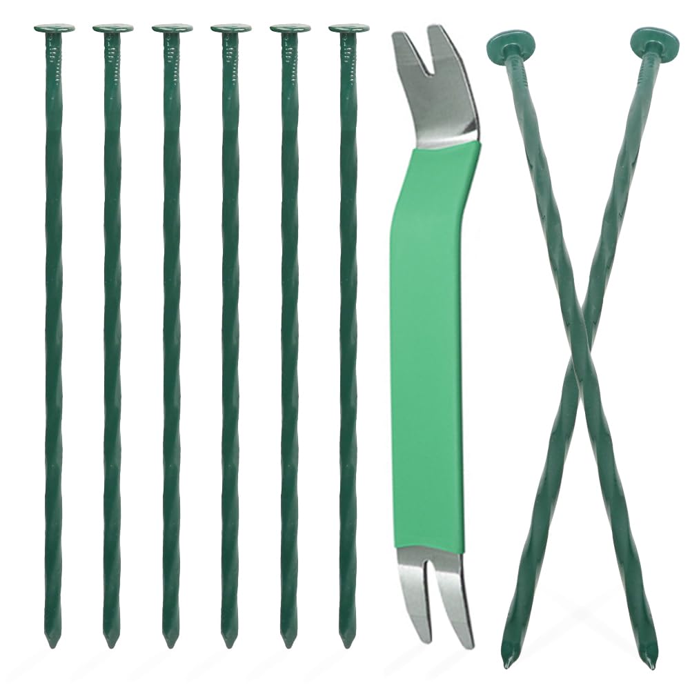 Bakulyor landscape stakes 8-inch driven into soil for durable lawn edging