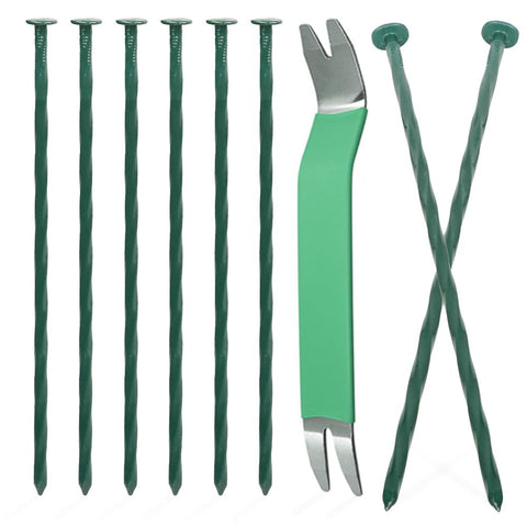 Bakulyor landscape stakes 8-inch driven into soil for durable lawn edging