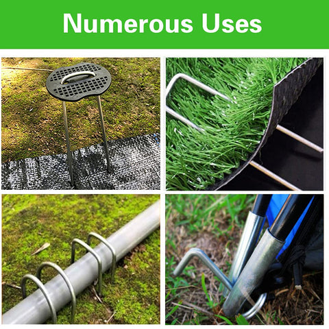 Bakulyor stake inserted into soil demonstrates fast, clean installation