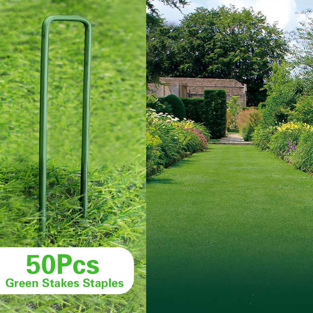Bakulyor U-shaped turf pins with pointed ends ease soil insertion