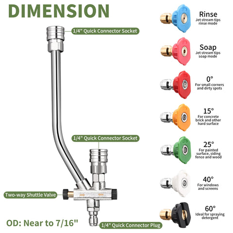 Balabulala two-way shuttle valve allows quick task switching.