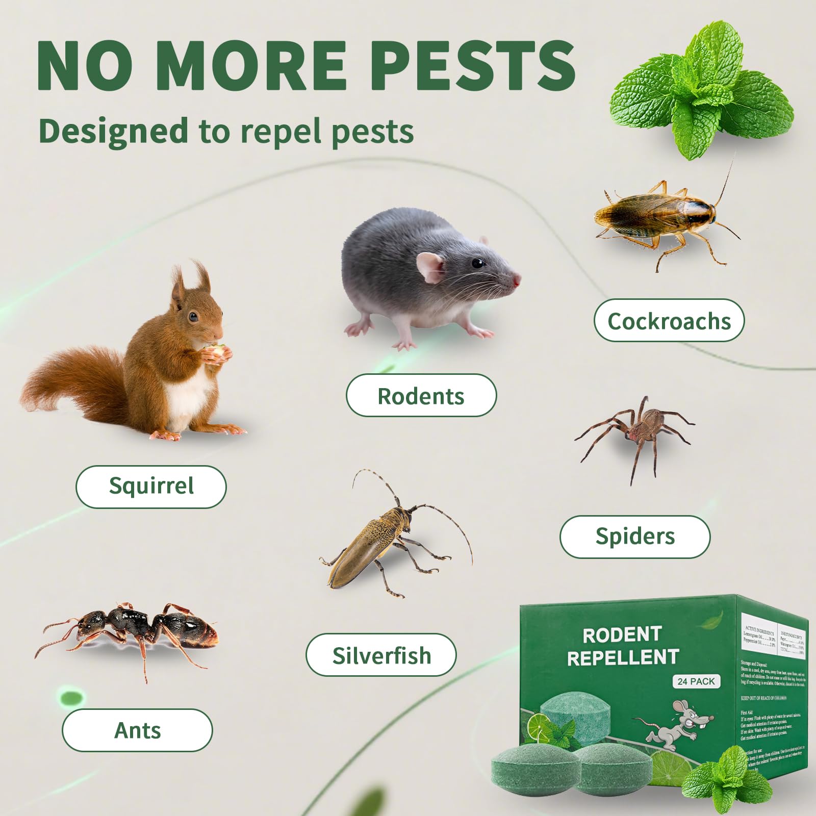 Indoor and outdoor peppermint deterrent use from Balancexlite Plus