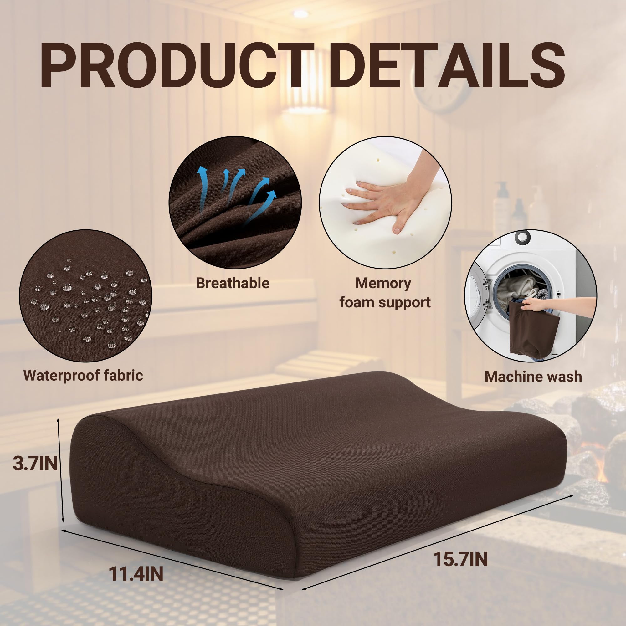 BALAPET breathable memory foam backrest providing cushioned support and airflow