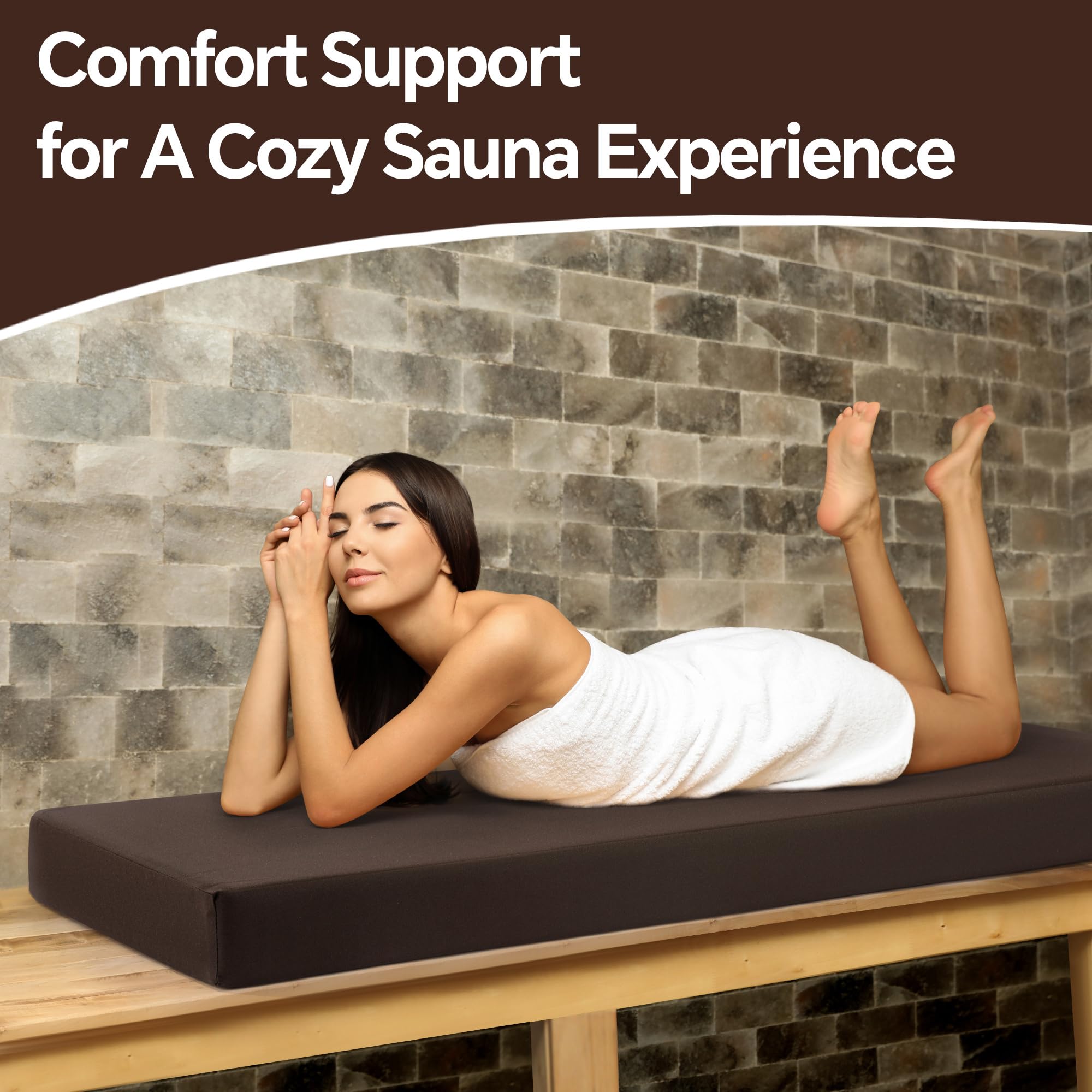 BALAPET removable zippered cover keeps the cushion clean after sauna sessions.