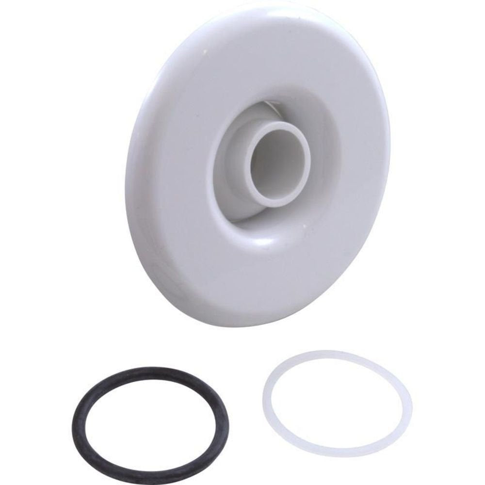 Balboa 10-3955WHT slimline escutcheon kit in white, easy replacement for spa jets.