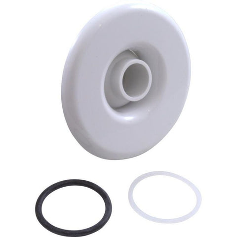 White Balboa spa escutcheon kit with eyeball and O-ring for a secure seal.