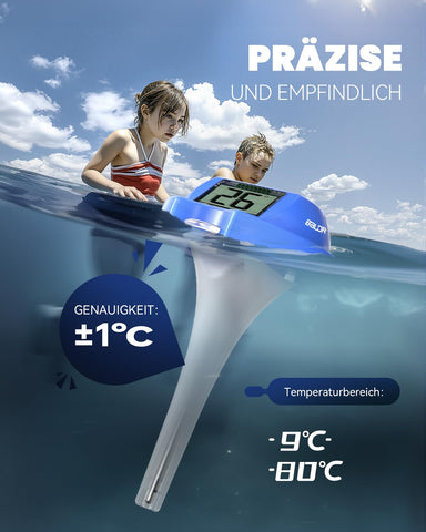 Baldr 5-year leakproof warranty on the floating thermometer