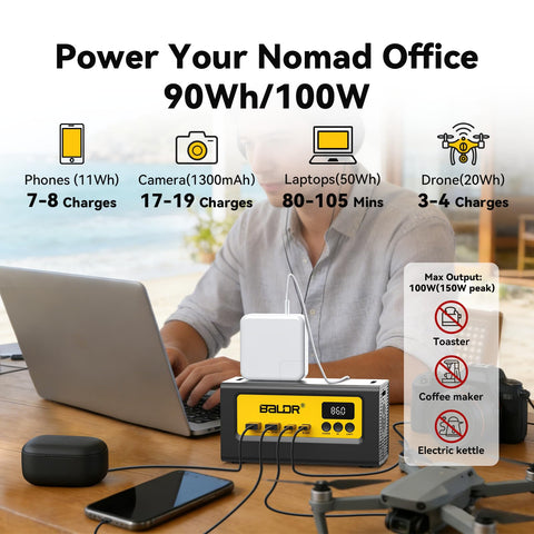 Baldr Portable Power Station demonstrates 65W bidirectional charging for rapid recharge and device powering