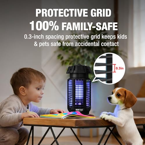 Baldr Bug Zapper 4200V grid drawing in insects quickly
