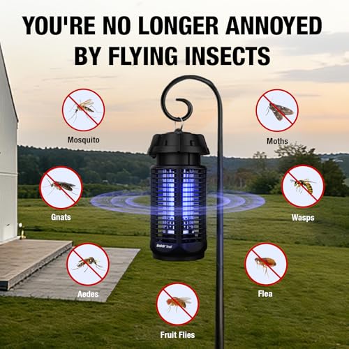 Baldr Bug Zapper indoor Ambience Guard glow guarding a living room