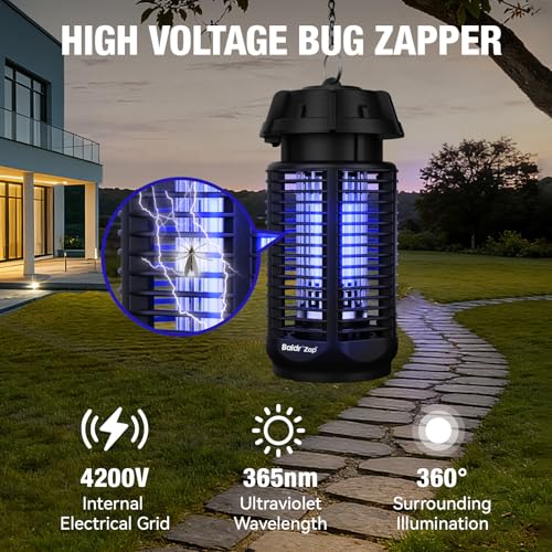 Baldr Bug Zapper IPX4 weatherproof unit ready for rain