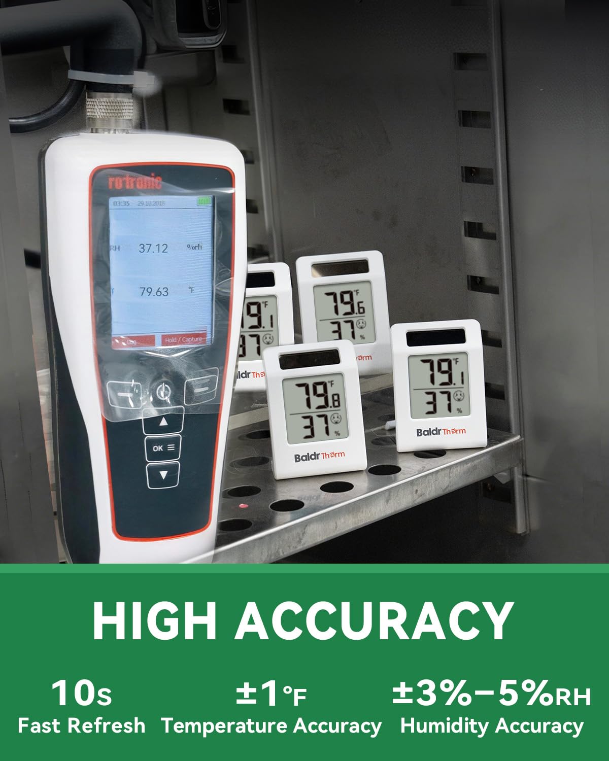BALDR comfort-indicator icon helps you gauge humidity without charts.