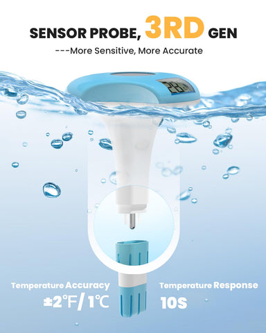 Baldr ABS body reveals durable, waterproof construction for outdoor pools.