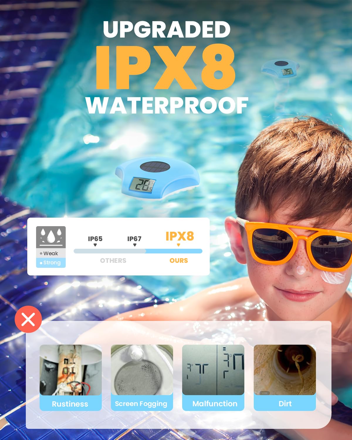 Baldr in-pool use demonstrates simple placement for accurate readings.