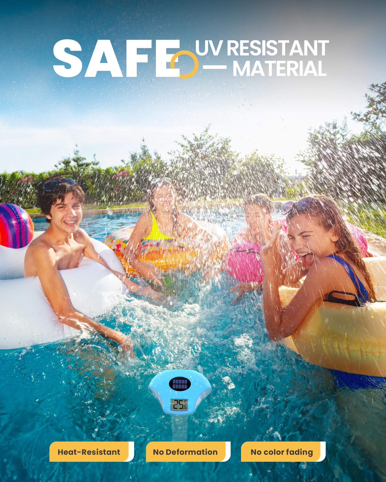 Baldr thermometer suited for ice baths and hot tubs for versatile testing.
