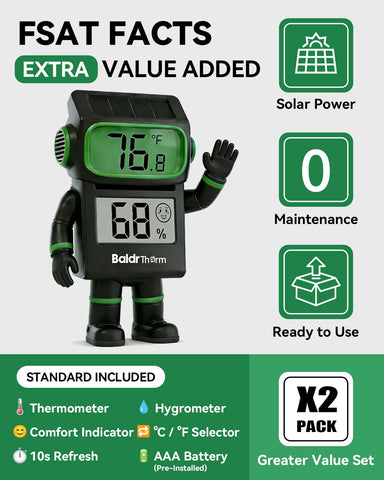 BALDR out-of-the-box thermometer for plug-and-play setup.