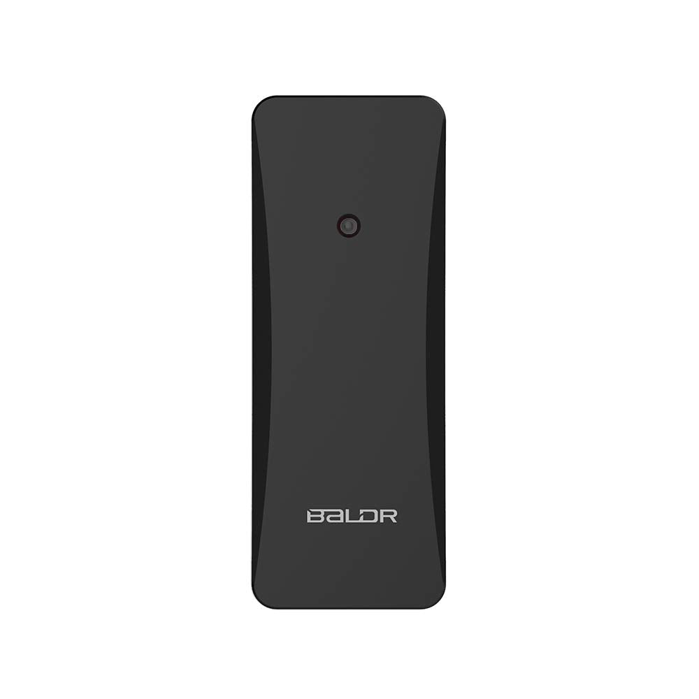 Baldr outdoor sensor measuring temperature and humidity for home weather station in sheltered area