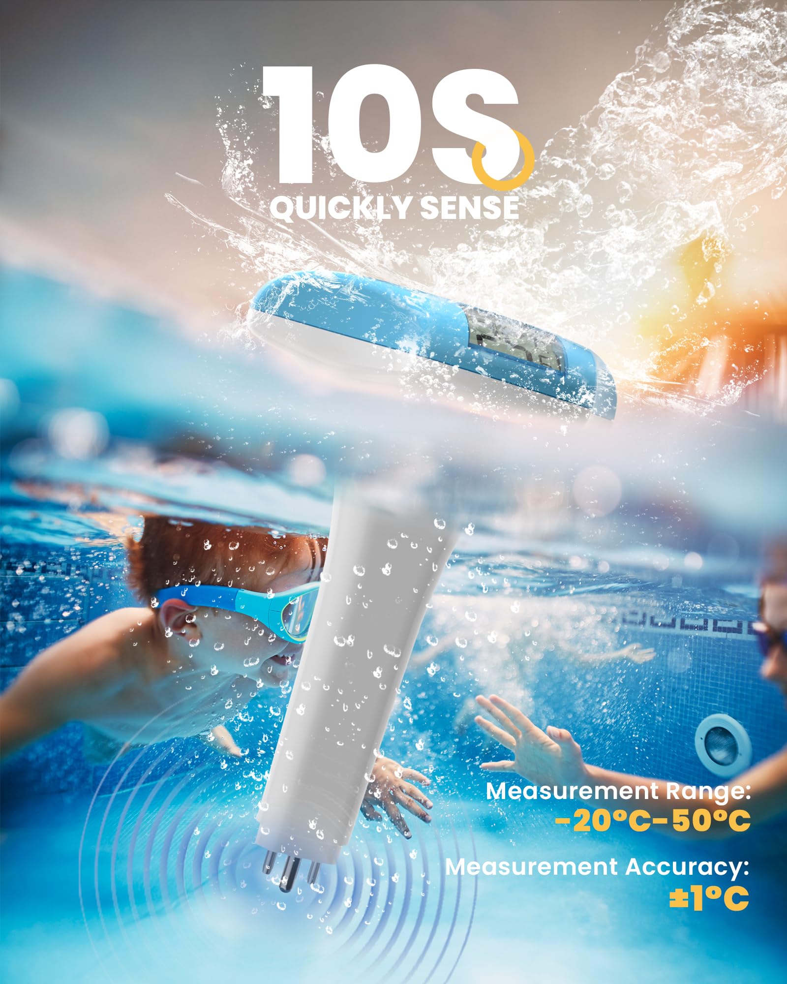 Baldr shatterproof body withstands outdoor use and poolside handling.