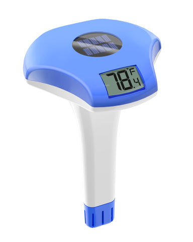 Baldr solar digital pool thermometer floats for quick water temperature checks