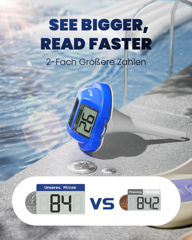 Baldr solar panel powering the thermometer for maintenance-free use