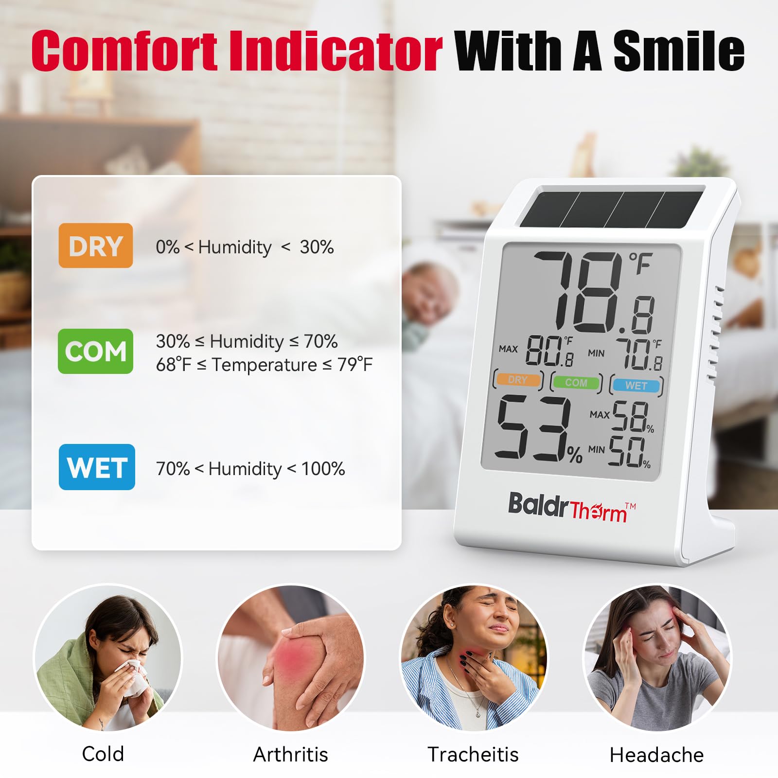 BaldrTherm updates every 10 seconds for current conditions.