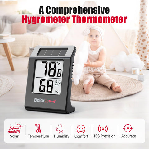 BaldrTherm 2.2-inch LCD screen presents large, easy-to-read digits