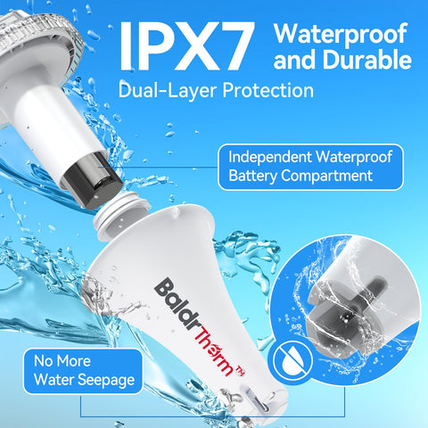 BaldrTherm anti-fog IPX7 design stays clear underwater.